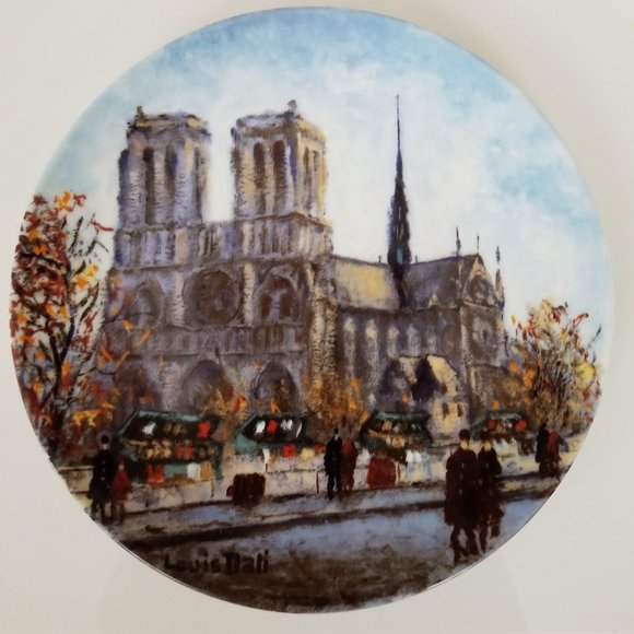 Vintage NEW  DECOR plate NOTRE DAME - Picture 1 of 5